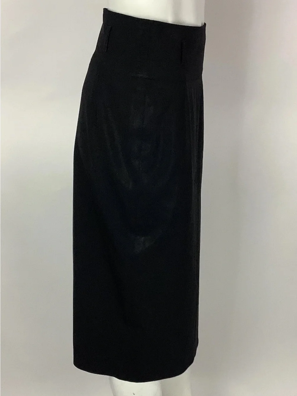 Burberry London Sz 6 US Black Pencil Midi Business Office Interview Skirt